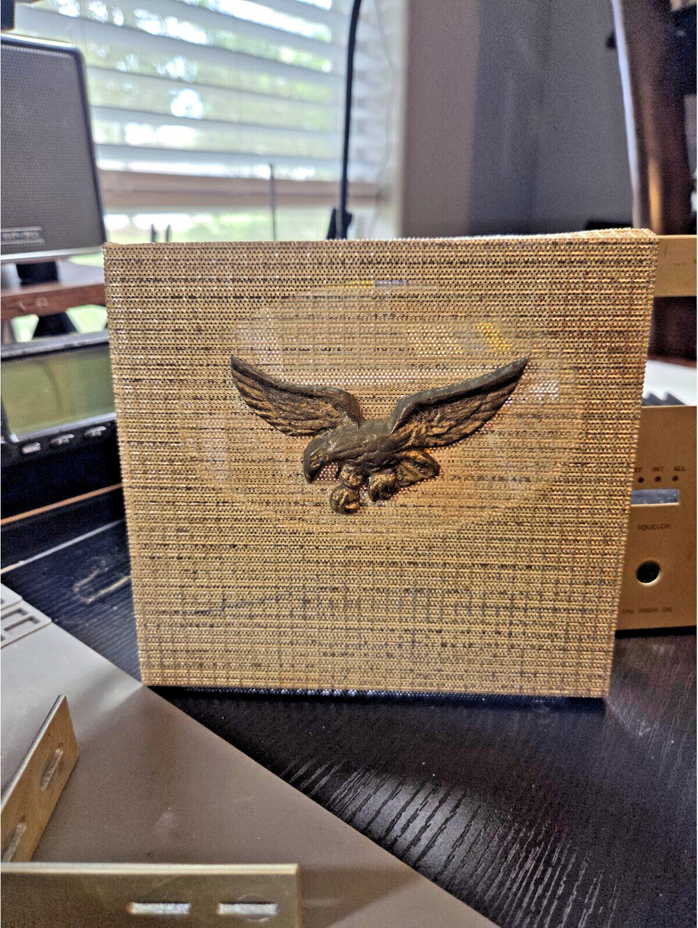 BROWNING GOLDEN EAGLE PARTS-FRONT SPEAKER GRILLE W/ THE BIRD BABY!